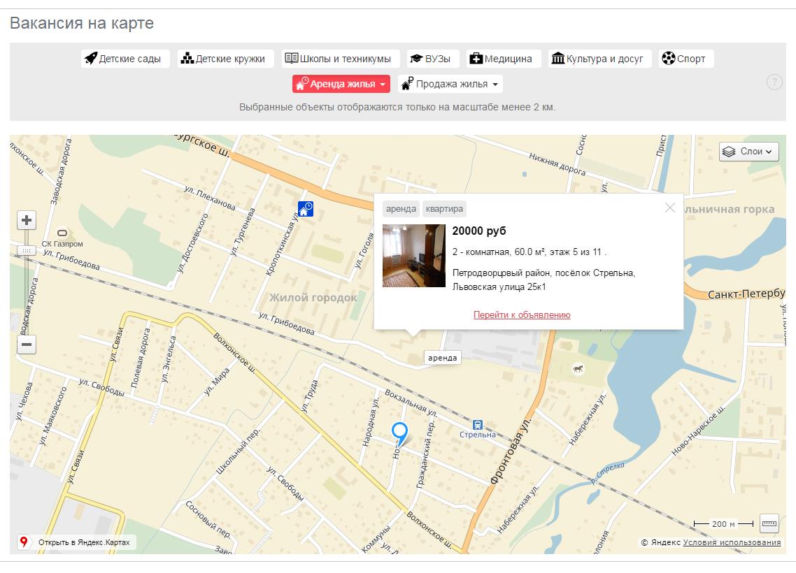 Портал, реализованный Компаний БФТ, интегрируется с Яндекс.Картами